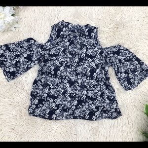 “Violet+Claire” Floral Cold Shoulder Plus Size Top